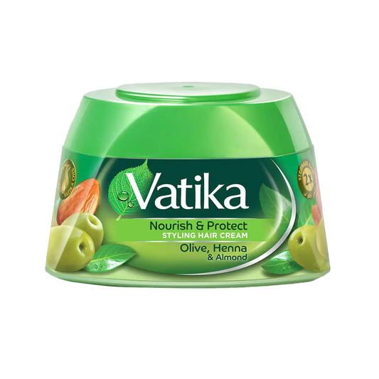 Vatika Hair Styling Cream Henna Almond 140 ml فاتيكا كريم تصفيف الشعر الزيتون والحناء واللوز 140 مل