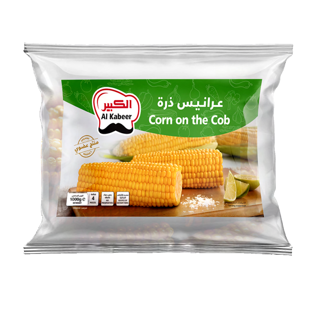 الكبير 4عرانيس ذرة 628جم Al Kabeer 4 Corn On The Cob 628gm