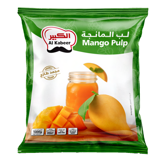 Al Kabeer Mango Pulp 1000g الكبير لب مانجو مجمد 1 كيلو