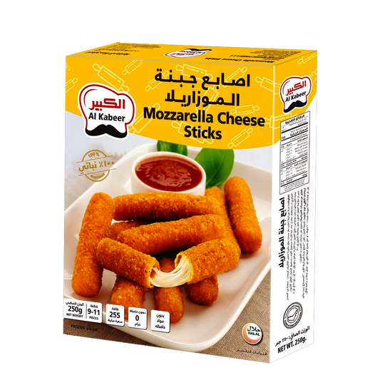 Al Kabeer Mozzarella Cheese Sticks 250g الكبير اصابع جبنة موزاريلا كبيرة 250جم