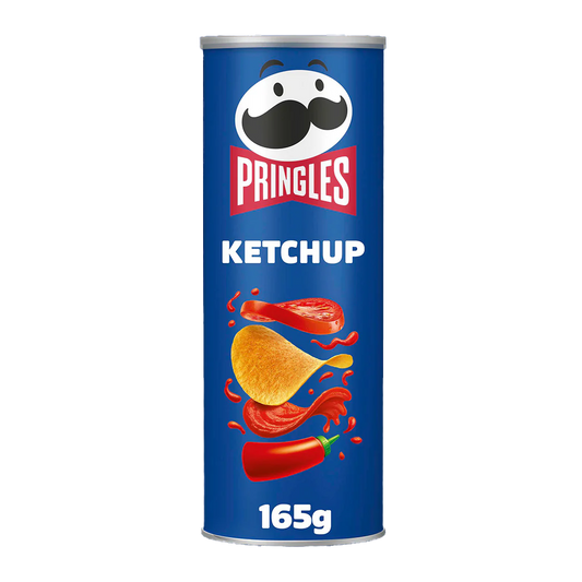 PRINGLES CHIPS KETCHUP 165g برانجلز سناك مقرمش بطعم الكاتشب 165جرام