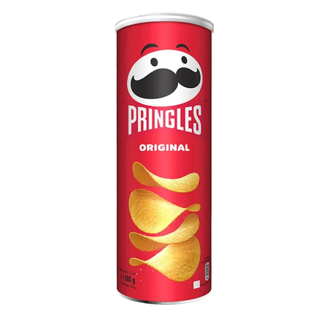 PRINGLES CHIPS ORIGINAL 165g برينجلز سناك مقرمش الاصلي 165جرام