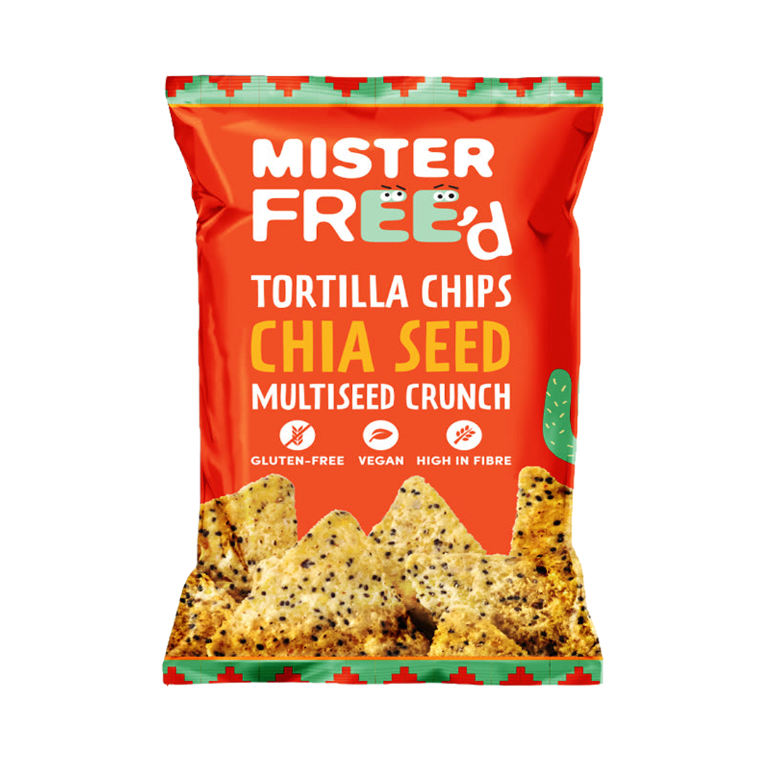 Mr. Fred Nutella Chips Cabbage Chiah Seeds 12*135 g مستر فريد رقائق التورتيلا ببذور الشيا 12*135 جرام