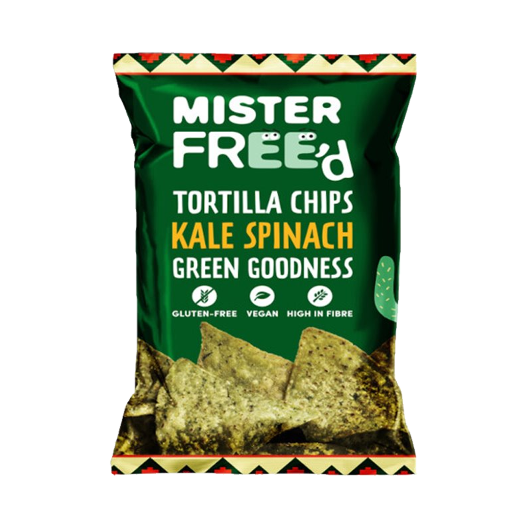 Mr. Fred Nutella Chips Spinach Cabbage 12*135g مستر فريد رقائق التورتيلا كرنب سبانخ 12*135 جرام