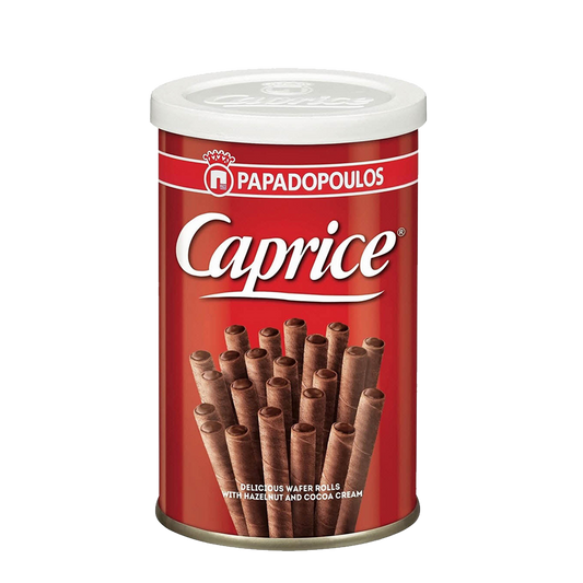 Caprice Wafer Roll Hazelnut & Cocoa Cream 250g ويفر كابرس علب  وسط شد 12*250 جرام