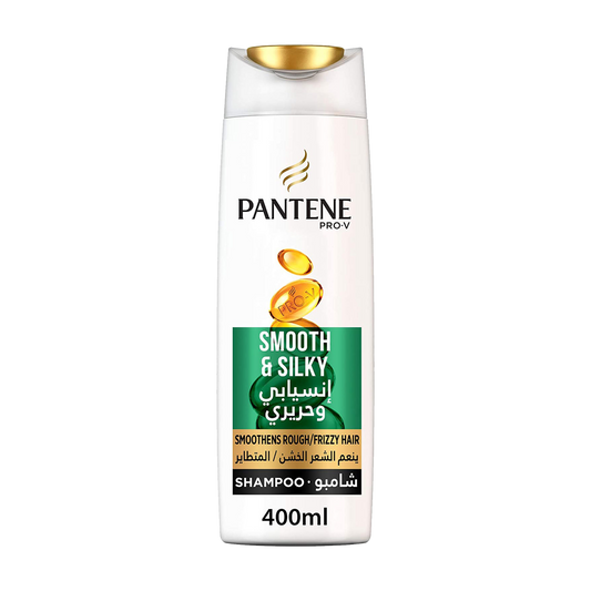 Pantene Shampoo Smooth & Silky 400ml بانتين شامبو انسيابي وحرير400 مل