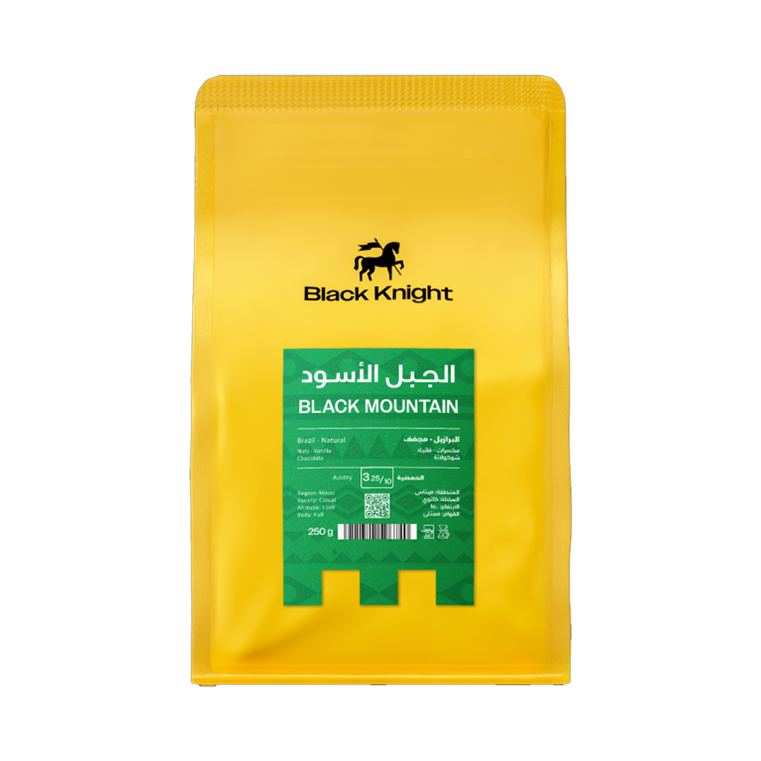 Black Coffee Black Mountain 250g بلاك مزيج قهوة الجبل الاسود برازيلي 250 جرام