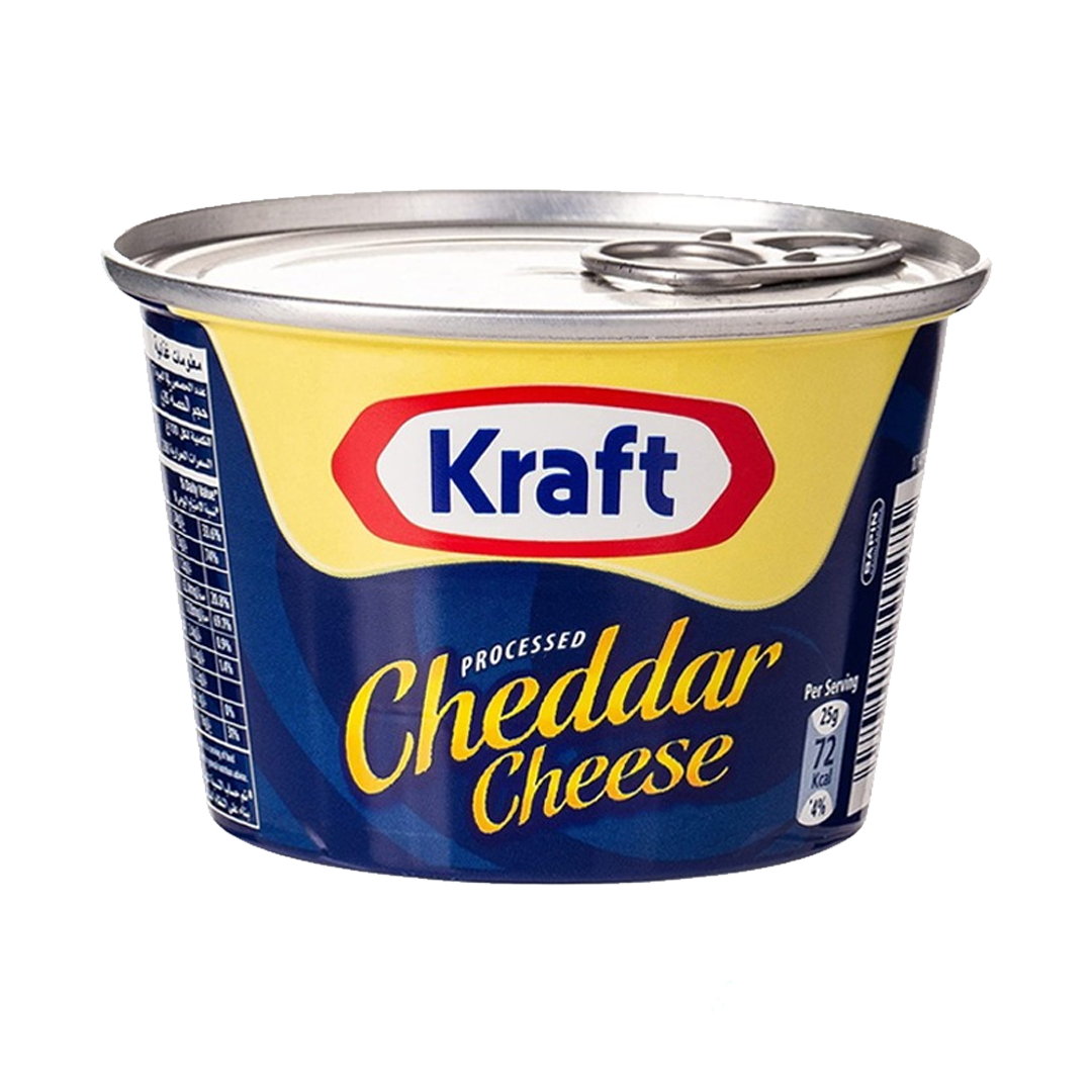 Kraft Processed Cheddar Cheese 190gm كرافت جبنة تشدر مطبوخة 190غ