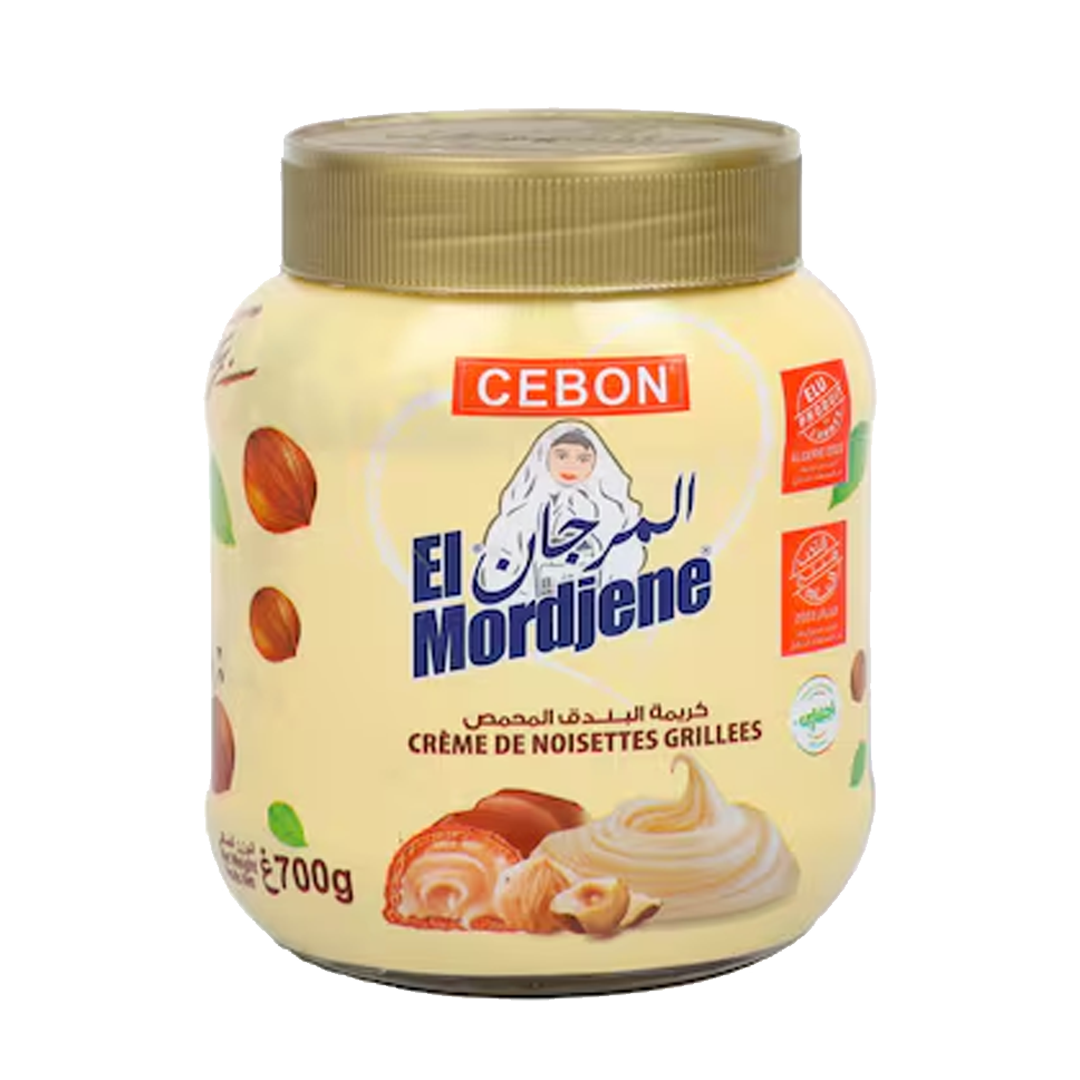 Almordjene Creame De Noisettes Grillees 700g المرجان كريمة البندق المحمص 700 جرام