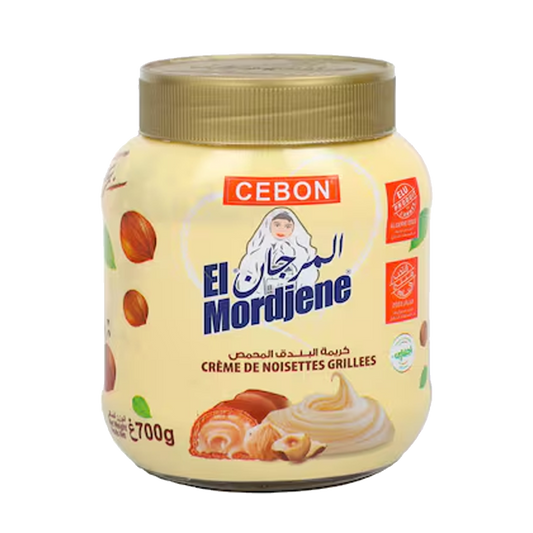 Almordjene Creame De Noisettes Grillees 700g المرجان كريمة البندق المحمص 700 جرام