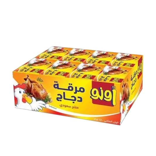 اونو مرقة دجاج 18جم UNO Chicken Stock 18gm x24