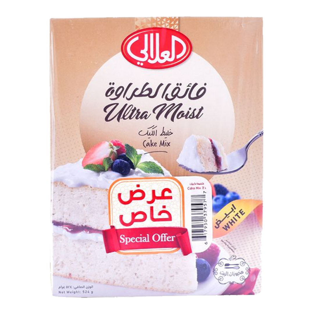 Alalali Ultra Moist Cake Mix White 500g العلالي خليط كيك ابيض 500 جرام