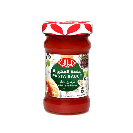 Alalali Pasta Sauce Olives & Mushrooms 320g العلالي صلصة معكرونة زيتون وفطر 320غم