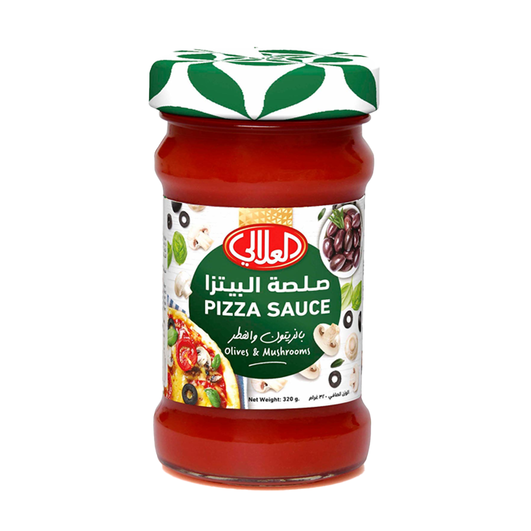 Alalali Pizza Sauce Olives & Mushrooms 320gm العلالي صلصل بيتزا فطر زيتون320غم