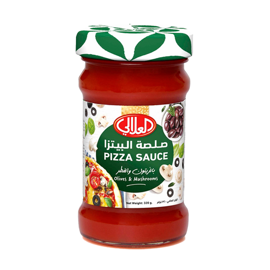 Alalali Pizza Sauce Olives & Mushrooms 320gm العلالي صلصل بيتزا فطر زيتون320غم