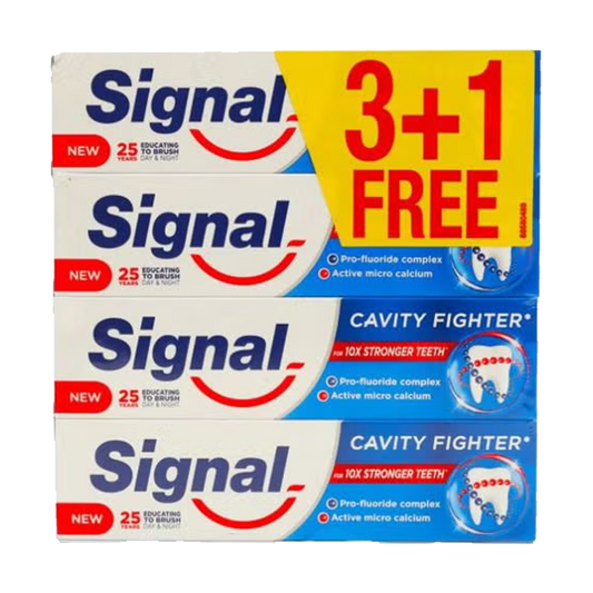 Signal Cavity Fighter 3+1*75 ml سيجنال معجون اسنان مكافح للتسوس 3+1*75 مل