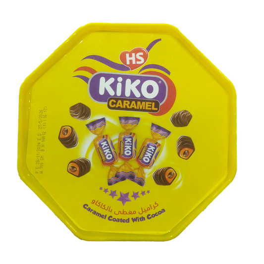 اتش اس كيكو كارميل مغطى بالكاكاو 700 جرام Hs Kiko Caramel Coated With Cocoa 700 gr