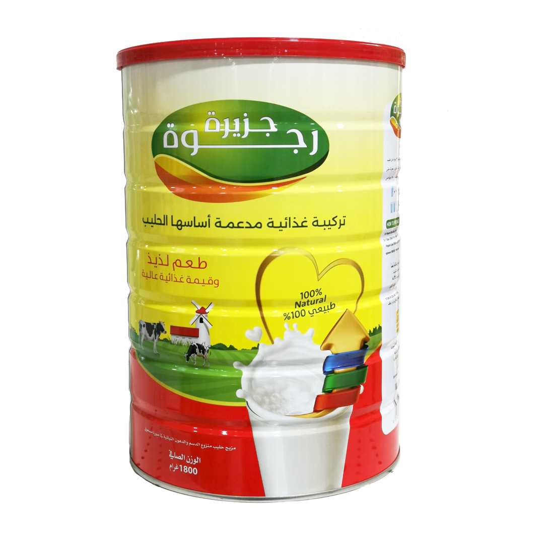 Rajwah Island Milk Based Fortified Nutritious Formula 1800 gr جزيرة رجوة تركيبة غذائية مدعمة اساسها الحليب 1800 جرام