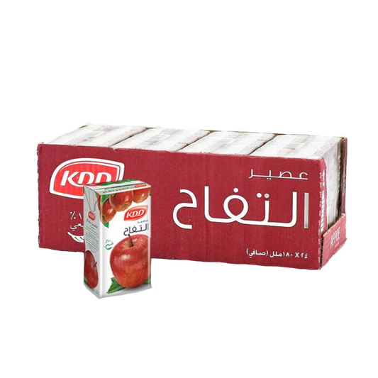 KDD Apple 180ml x 24 كي دي دي تفاح 180مل