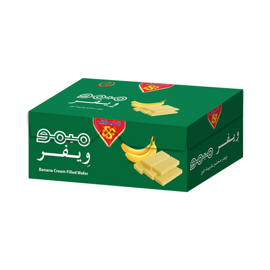 Memo Wafer Banana Cream 20g  ميمو ويفر بكريمة الموز 20 جرام