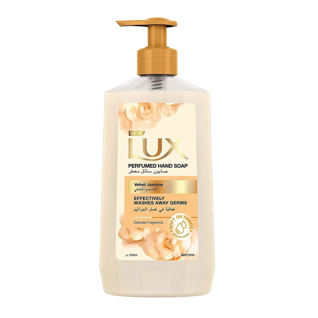 Lux Liquid Hand Wash Soap Velvet Jasmine 500ml لوكس صابون سائل معطر بالياسمين 500مل