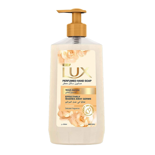 Lux Liquid Hand Wash Soap Velvet Jasmine 500ml لوكس صابون سائل معطر بالياسمين 500مل