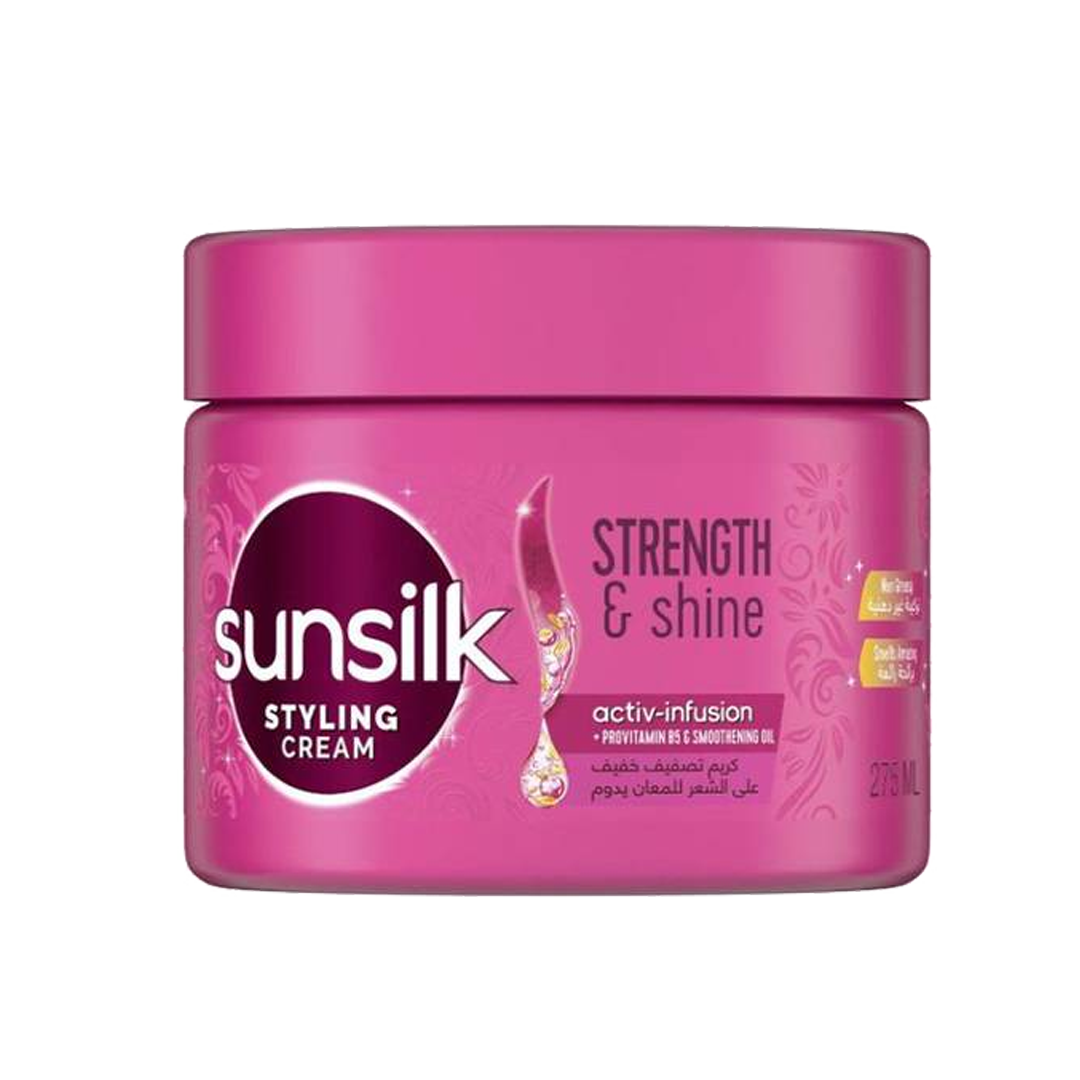 Sunsilk Styling Cream Strength & Shine 275ml صانسيلك كريم تصفيف الشعر 275مل