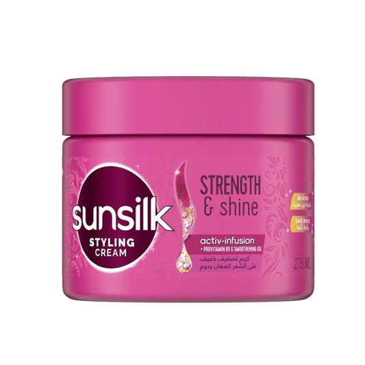 Sunsilk Styling Cream Strength & Shine 275ml صانسيلك كريم تصفيف الشعر 275مل