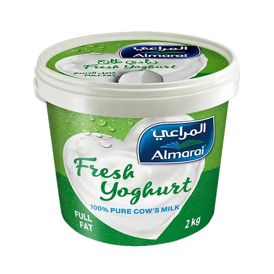 Almarai Fresh  Yoghurt Full Fat 2 Litar المراعي زبادي كامل الدسم 2 كيلو