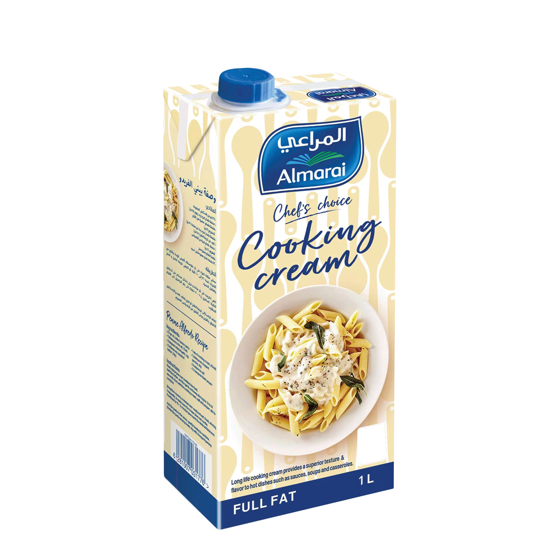 Almarai Cooking Cream 1ltr المراعي كريمة الطبخ 1لتر كامل الدسم