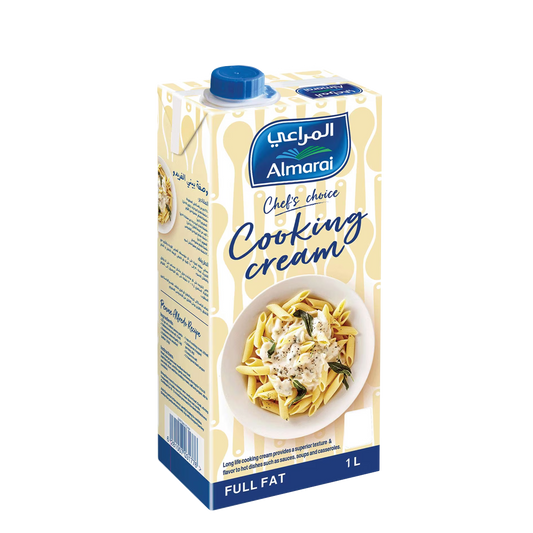 Almarai Cooking Cream 1ltr المراعي كريمة الطبخ 1لتر كامل الدسم