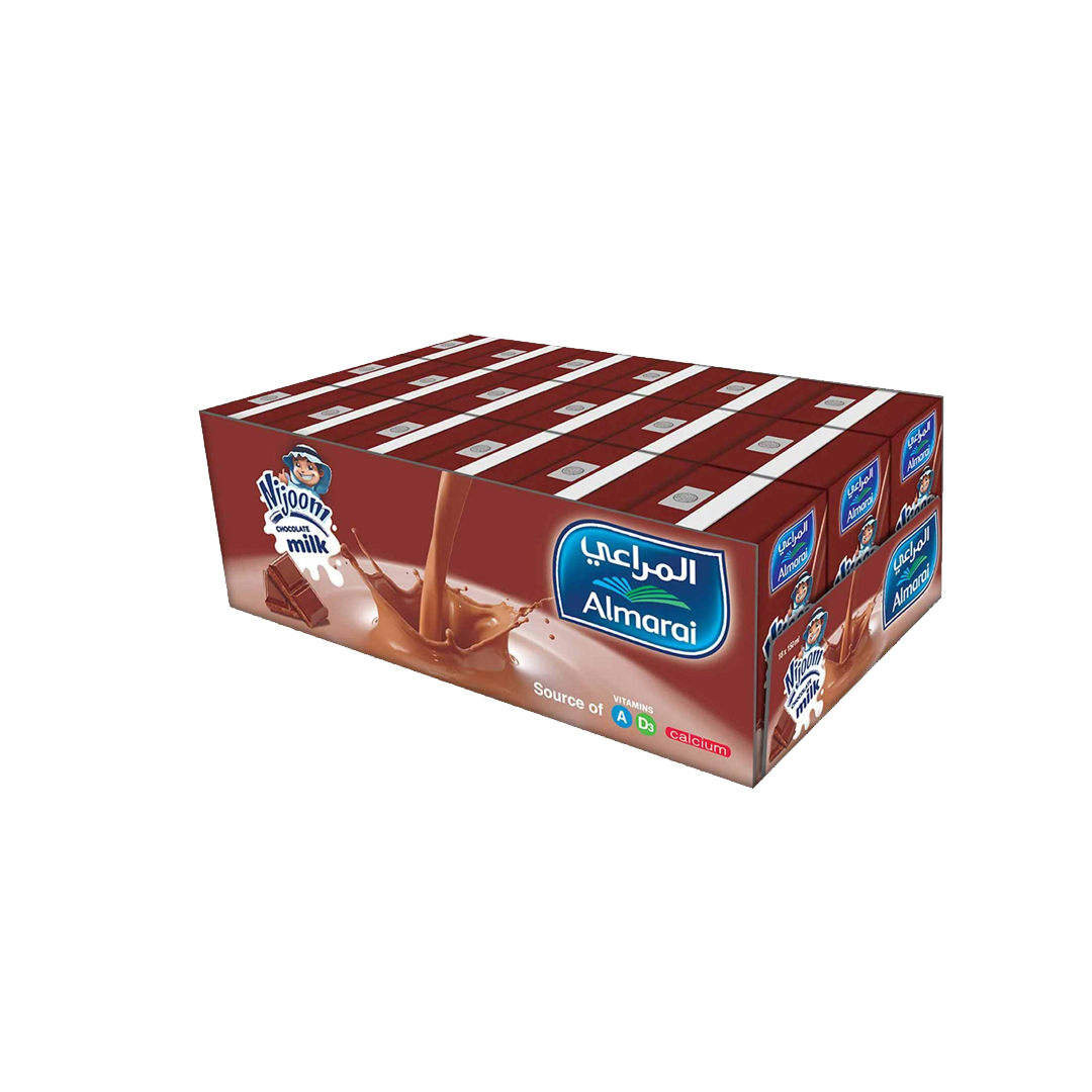 Almarai Nijoom Chocolate Milk150ml x18 x حليب الشوكولاتة نجووم طويل الاجل المراعي 150مل
