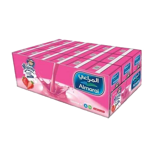 Almarai Nijoom Strawberry Flavoured Milk 150ml المراعي نجوم حليب بنكهة الفراولة 150مل