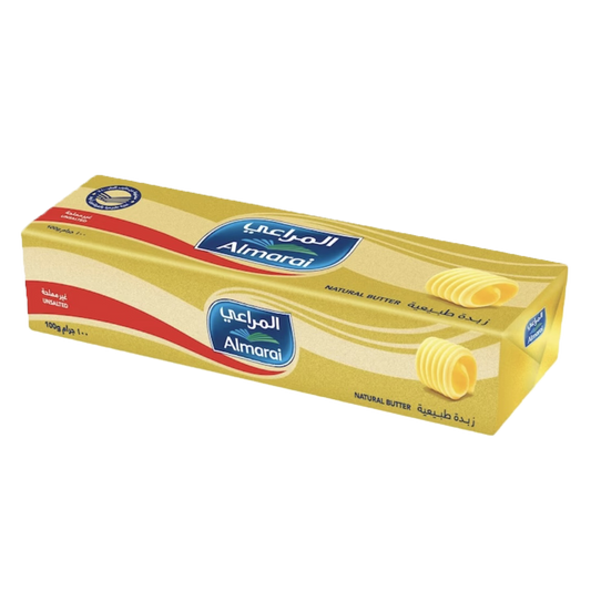 Almarai Natural Butter Unsalted 100gm المراعي زبدة 100 جرام