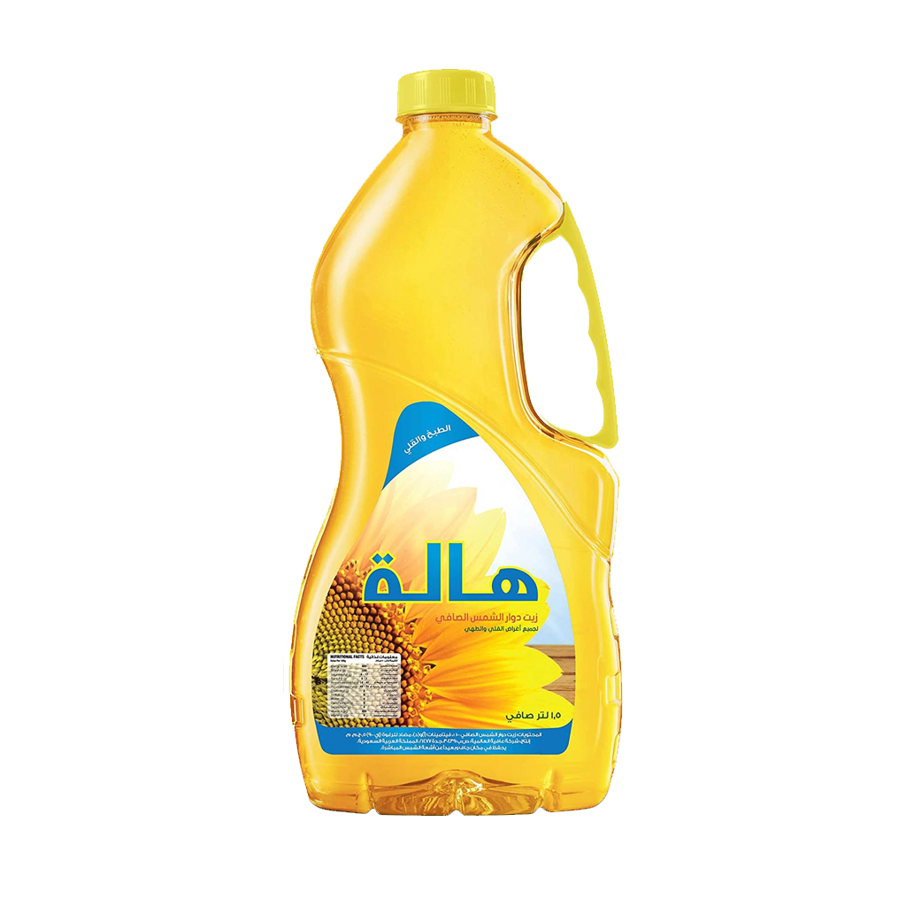 Halah Sunflower Oil 1.5L هالة زيت دوار الشمس 1.5 لتر