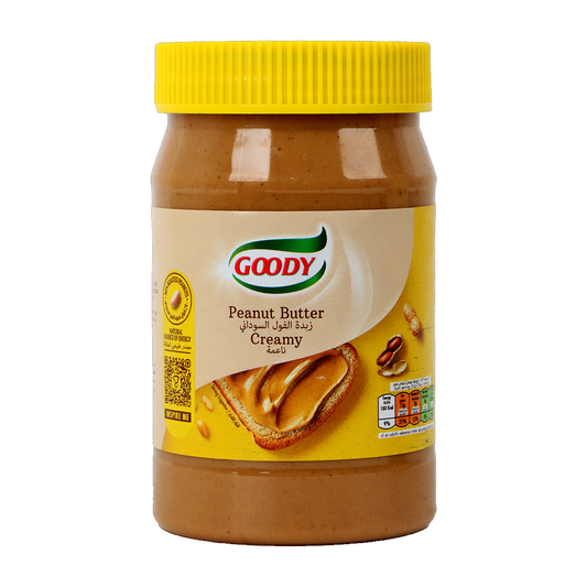 قودي زبدة الفول السوداني ناعم وسط 510غم | Goody Creamy Peanut Butter 510g