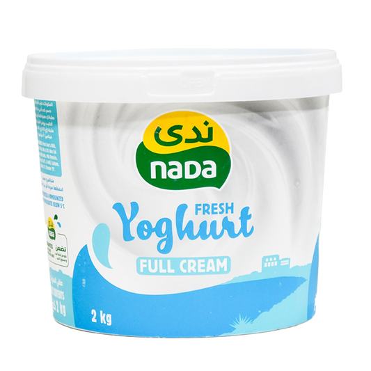 Nada Fresh Yogurt Full Fat 2 Kg ندى زبادي طازج كامل الدسم 2 كيلو