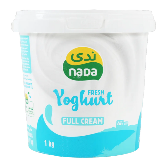 Nada Full Cream Yoghurt 1 Kg ندى زبادي كامل الدسم 1 كيلو