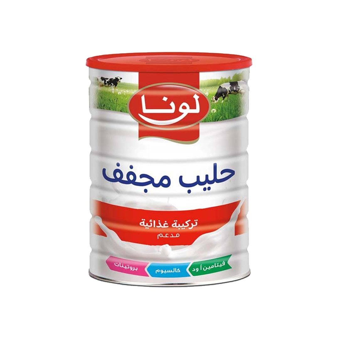 Luna Instant Milk Powder 400gm لونا حليب مجفف كامل الدسم 400غم