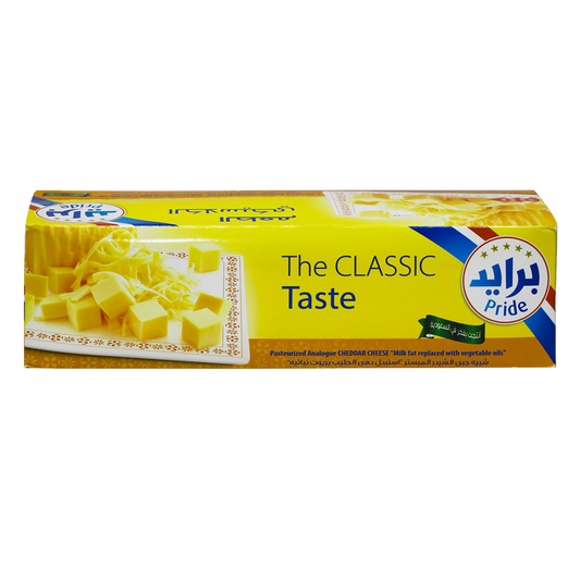 Pride Classic Taste Cheddar Cheese 1.8kg برايد جبن شيدر الطعم الكلاسيكي 1.8 كيلو