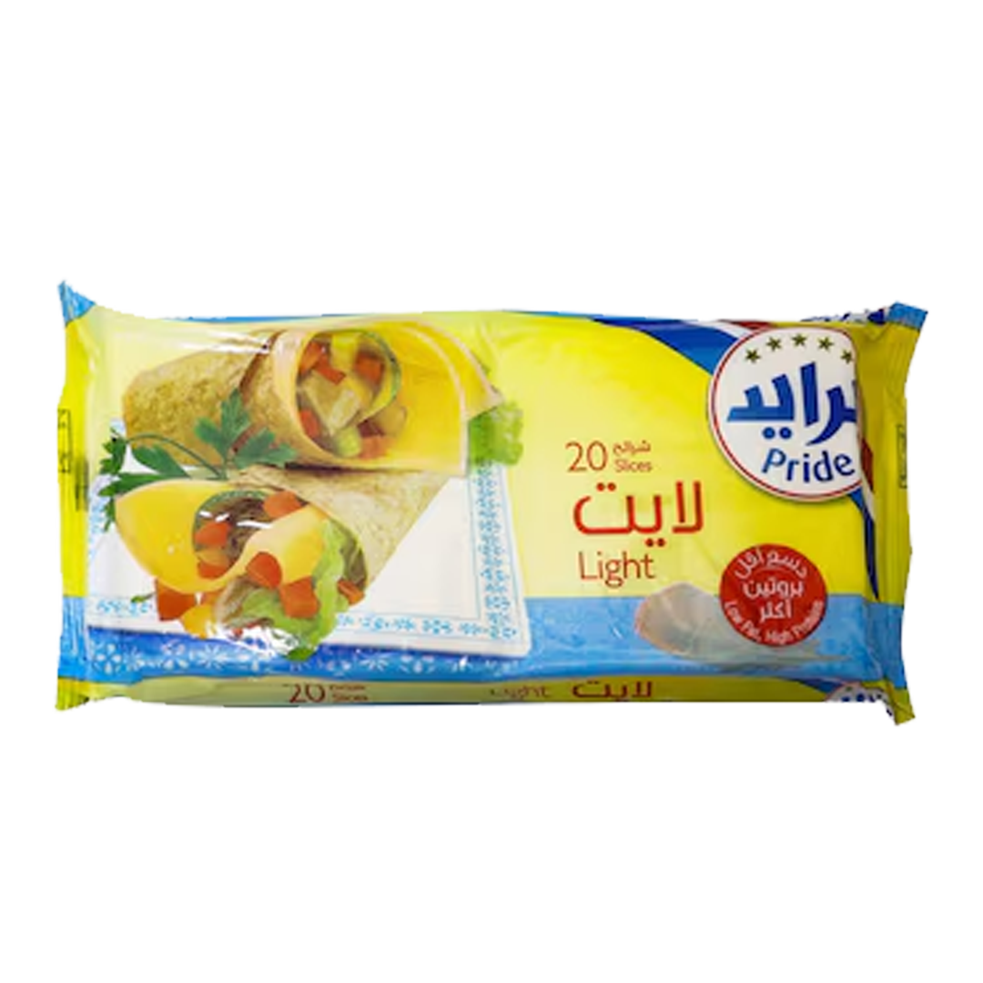 Pride Slice Cheese Lite 400gm برايد جبن شرائح لايت 400غم