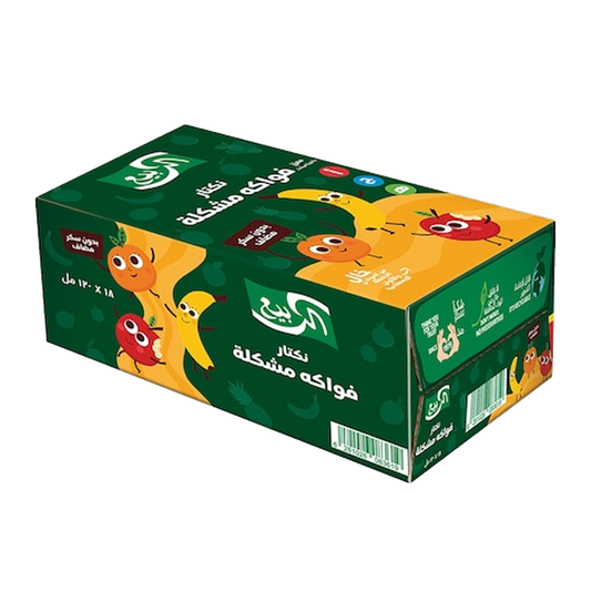 Al Rabie Juice Multi Fruit 120ml x18xالربيع عصير فواكه مشكلة 120مل