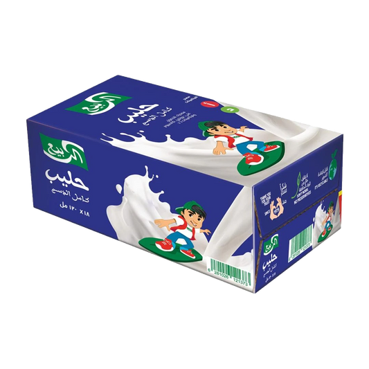 Alrabie Milk Full Fatm 125 ml x 18 x الربيع حليب كامل الدسم 125 مل
