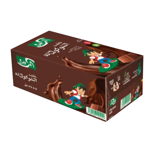 AlRabie Chocolate Milk 125ml x18 x الربيع حليب زين  شوكلاتة 125 مل