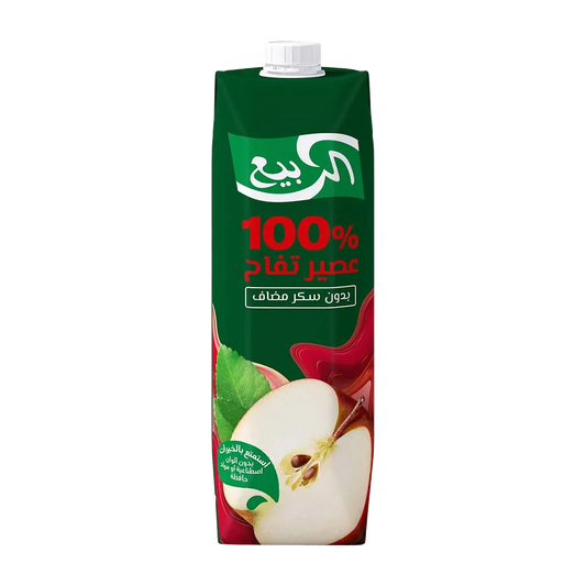 Alrabie drink apple 1L الربيع عصير تفاح بدون سكر  1 لتر