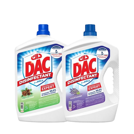 Dac Disinfectant Floor Cleaner Special Offer 2x3ltr داك منظف ومطعر للأرضيات عرض خلص 2*3 لتر