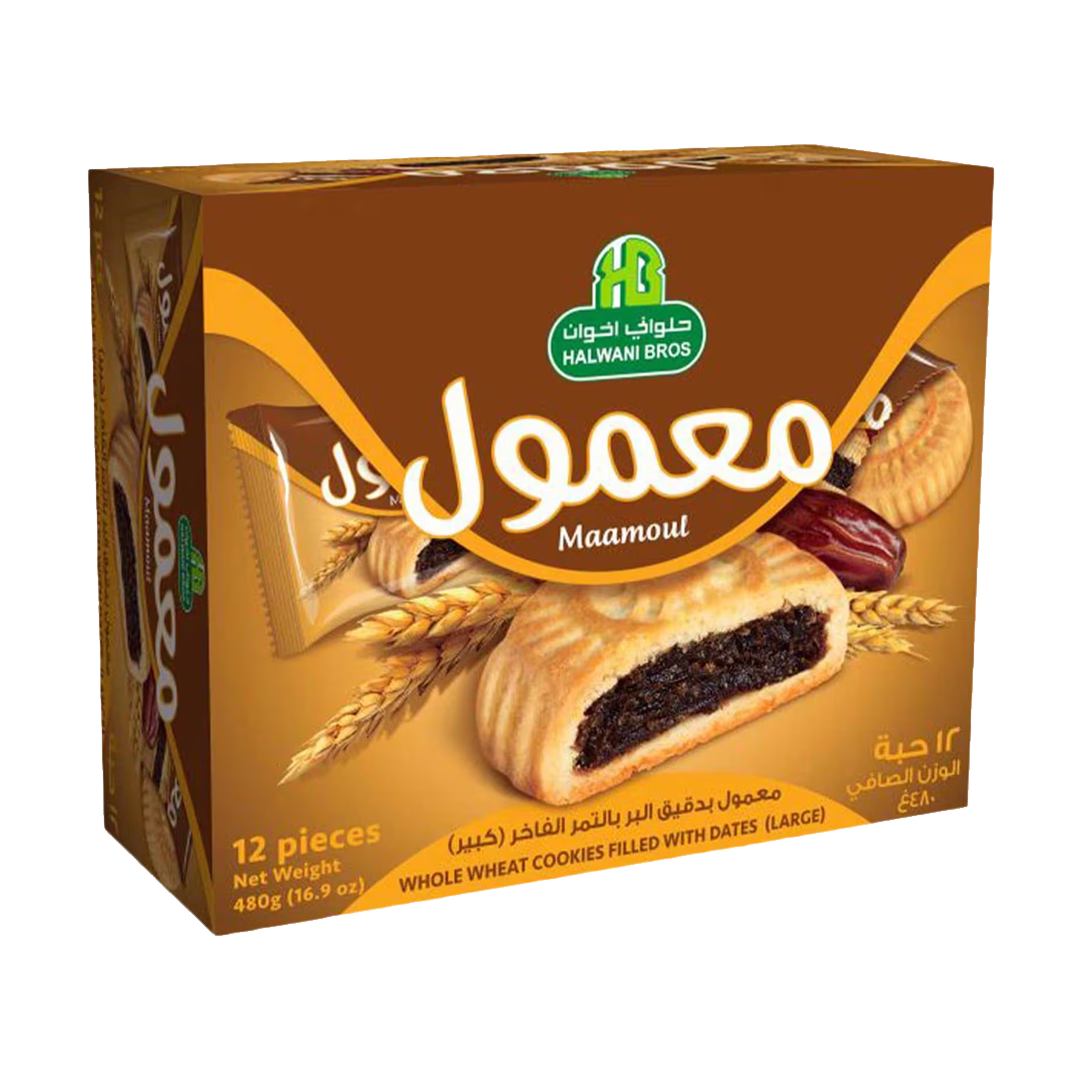 Halwani Maamoul Dates Filled Cookies Offer 2x288g حلواني عرض معمول بالتمر السعودي 16 حبة