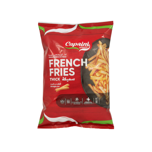 Caprini Frozen French Fries Thick 2.5  kg كابريني اصابع بطاطس مجمدة سميكة 2.5  كيلو