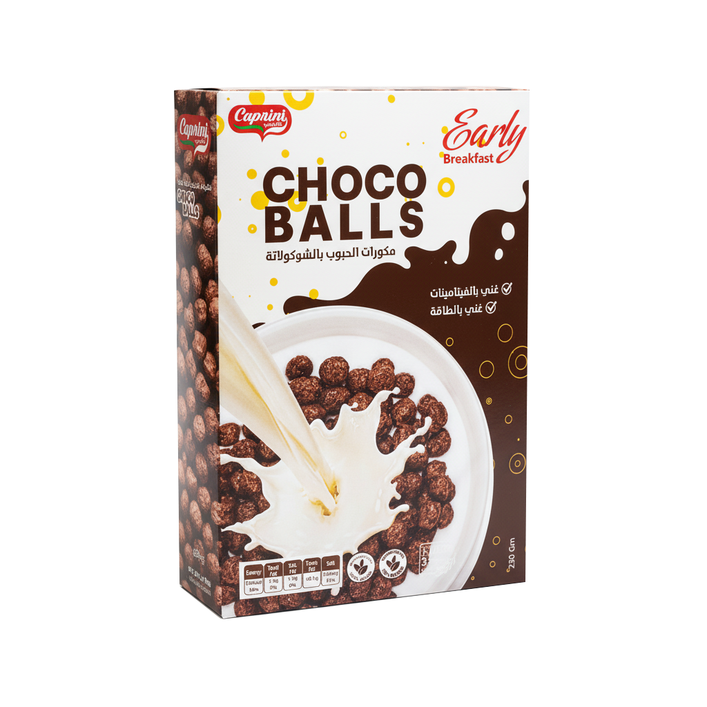 CAPRINI Choco Balls for Girls 250g وفرة كورن فليكس بيلس 250جرام