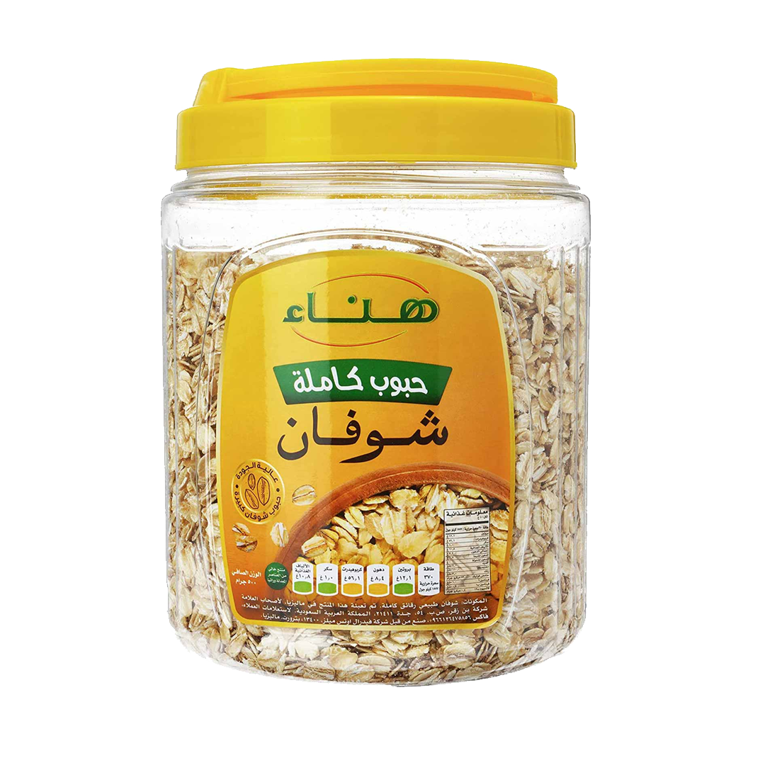 هناء شوفان رقائق كاملة 450 جرام Hanaa Whole Traditional Oats 450g